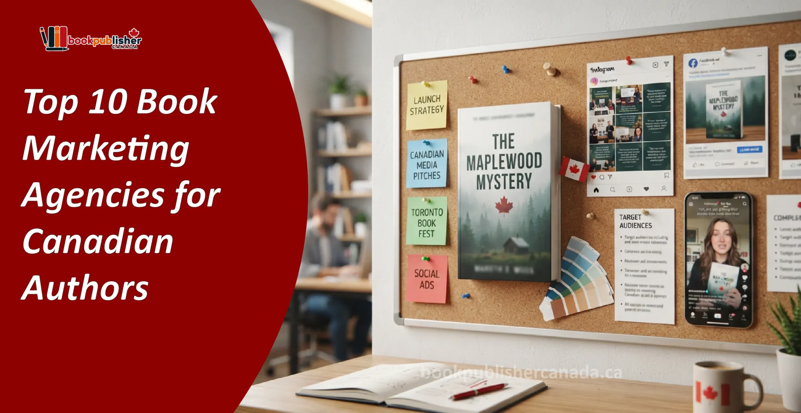Top 10 Book Marketing Agencies for Canadian Authors